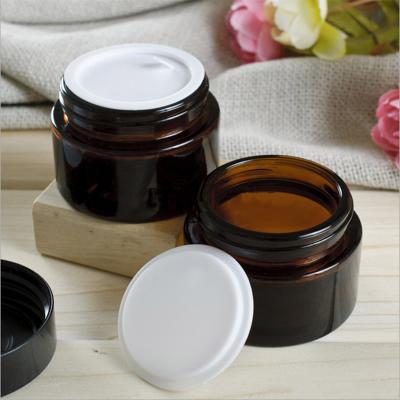 100g Amber Glass Jars for Liquid Packaging
